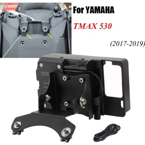 For YAMAHA TMAX 530 T MAX 530 2017 2018 2019 Stand Holder Smartphone Mobile Phone GPS Plate Bracket