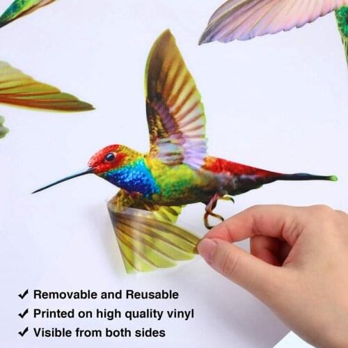 Hot 18 Pcs Large bird Window Clings Anti-Collision Window Clings Decals to Prevent Bird Strikes no Window Glass Non