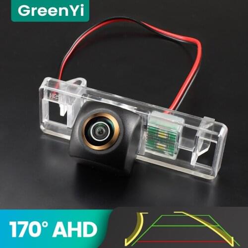 GreenYi AHD Trajectory Car Rear View Camera For Nissan QASHQAI X-TRAIL Geniss Citroen C4 C5 C-Triomphe Peugeot 307 cc Pathfinder