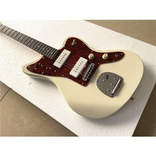 Inheriting classic retro cream yellow master jazz electric guitar can be customized free shipping