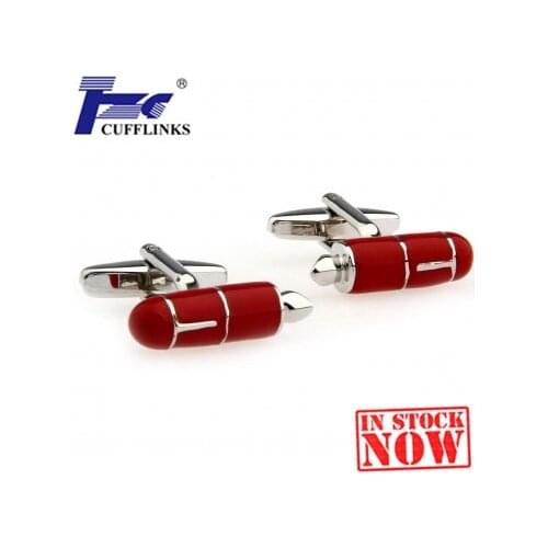 Red Pen Cufflink Cuff Link 2 Pairs Free Shipping