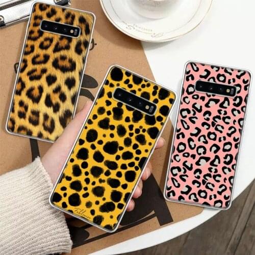 Fashion Sexy Leopard Print Silicon Phone Case For Samsung Galaxy A51 A71 A70 A50 A40 A30 A20E A10S A01 A21 A6 A7 A8 A9 Plus + Co