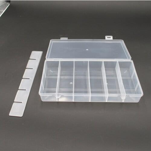 Makeup Organizer Box Jewelry Box Organizadores Plastic 18 Slots Adjustable Jewelry Storage Box Case Craft Organizer Bead