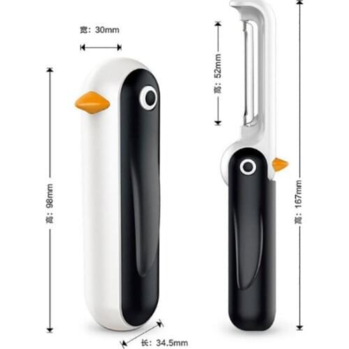 Foldable Penguin Fruit Vegetable Peeler Stainless Steel Apple Fast Peeler Kitchen Peelers & Zesters Tools Gadgets Accessories
