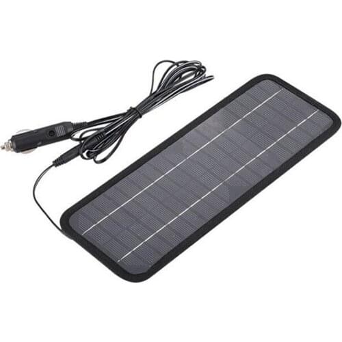 Solar Panel 12V 5W Battery Charger System Portable Maintainer Marine Boat Car JA55