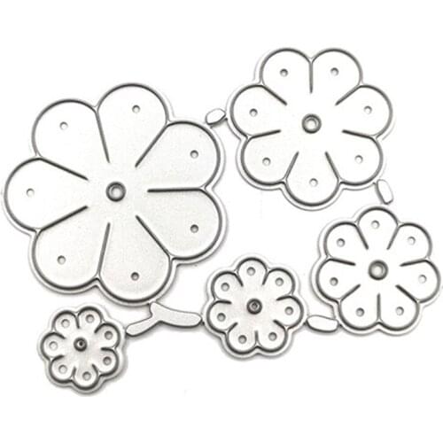 Multi-style Leaves/Five Stamens Carbon Steel Cutting Dies DIY Scrapbooking Photo Album Embossing Paper Cards Making Stencil