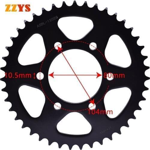 520 43T Rear Sprocket Gear Wheel For Kawasaki ZR750E ZR750N ZR750L ZR750M ZR750J Z750 ZR750 Z ZR 750 ZR750P Black Edition ABS