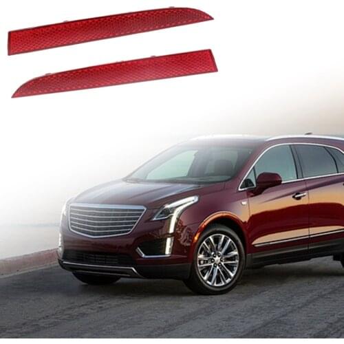 1 Pair Drivers Side Rear Bumper Red Reflector Lens Rear Bumper Reflector for Cadillac ATS Chevrolet 2013-2019 92282553