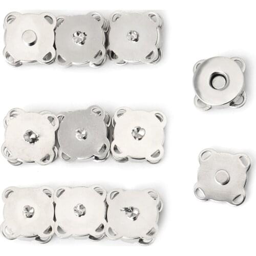 10Pcs 14/18mm Magnetic Purse Quincunx Snaps For Clasps Closure Wallet Bags Handbag Drop Ship