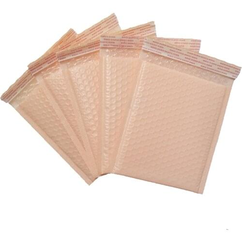 10Pcs Orange Pink Bubble Mailer Waterproof Plastic Bubble Envelopes Bag Self Seal Adhesive Courier Bag Postal Shipping Package