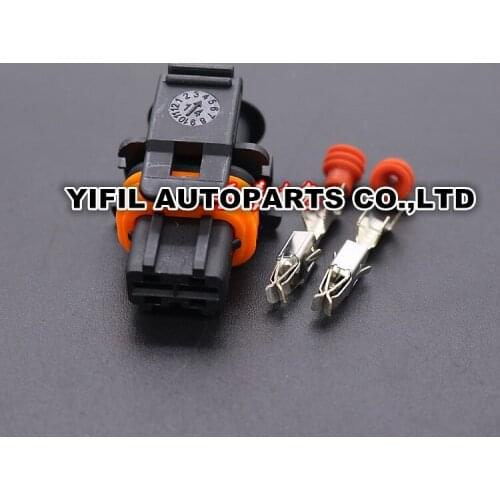 100pcs/lot 1 928 404 072 Female 2 Pin/Way Oxygen Sensor Waterproof Auto Connector For Bosch 1 928 403 137