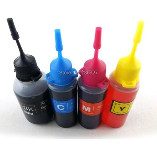 4X 50ml T1971 T1951 T1961 Refill Dye ink for Epson XP-101 XP-201 XP-211 XP-204 XP-401 XP-104 XP-214 WF-2532 printer