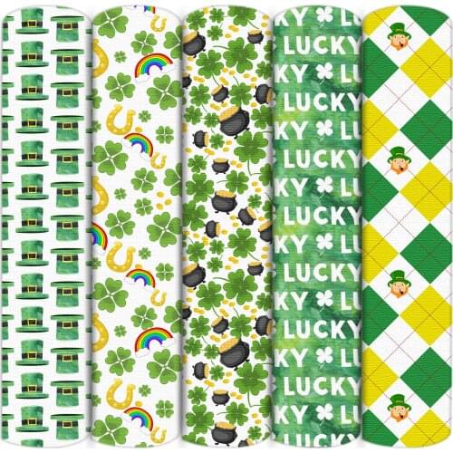 50*145cm St Patricks Printed Polyester Cotton Cloth Sewing Quilting Fabric For Patchwork Needlework DIY Handmade Material,c15380