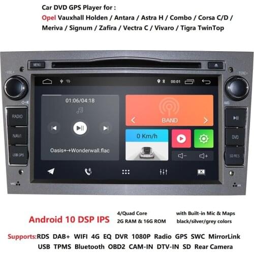 7inch Android 10 Car GPS DVD Radio for Opel Astra H G Corsa C D Zafira B Meriva Vectra C D Antara Combo Vauxhall Vivaro Player