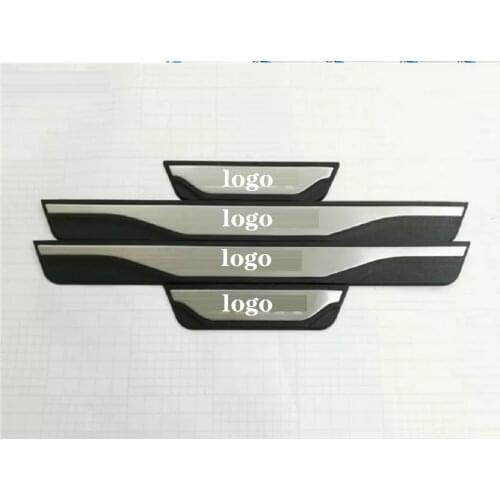 ABS Scuff Plate/Door Sill Door Sill Scuff Plate Welcome Pedal 4PCS Car Styling For mitsubishi asx 2012-2018