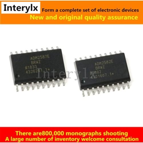 ADM2582EBRWZ ADM2587EBRWZ ADM2582/2587EBRWZ-REEL7 SOIC-20 Full/Half Duplex RS - 485 Transceiver Chip