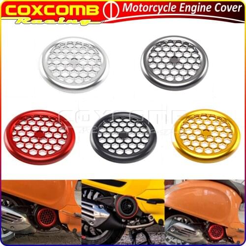 Motorcycle CNC Aluminum Radiator Side Engine Cover Protector For VESPA Sprint Primavera LXV LX 150 Piaggio 150CC Scooter