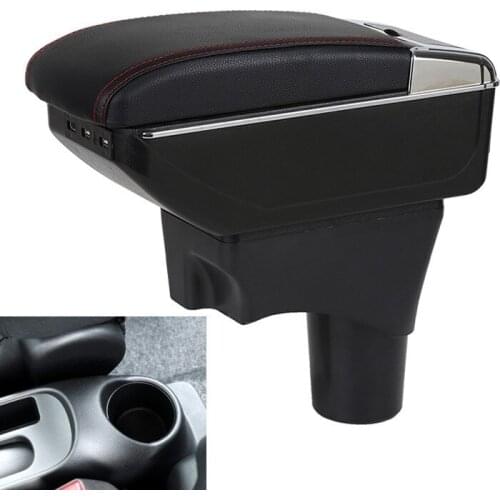 Car Armrest For Nissan Sunny Versa 2018 2017 2016 2015 2014 2013 2012 2011 USB Organizer Storage Box Cup Holder Auto Accessories