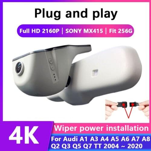 4K Plug and play Car DVR Video Recorder Dash Cam Camera Full HD 2160P For Audi A1 A3 A4 A5 A6 A7 A8 Q2 Q3 Q5 Q7 TT 2004 To 2020