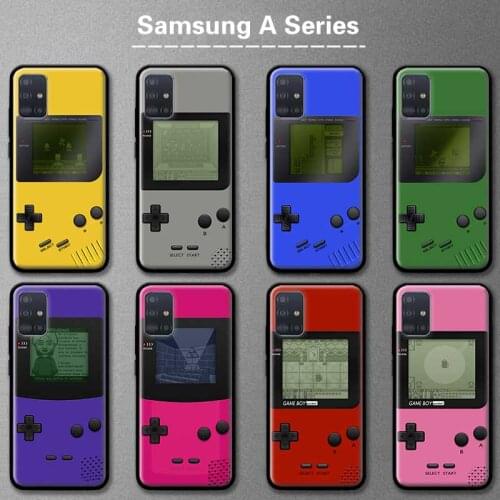 Phone Case for Samsung Galaxy A51 A71 A21s A11 A31 A41 A50 A70 A10 A91 A30 A40 Soft Black Back Cover Game Boy Game Box Shell