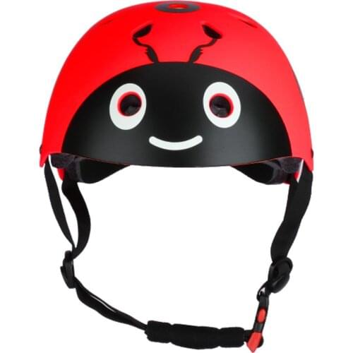 Kids Cute Ladybug Helmet Cycling Skate Multi-sports Hat Durable Anti Injury Protective Cap Children Outdoor Sport Safety Helmets
