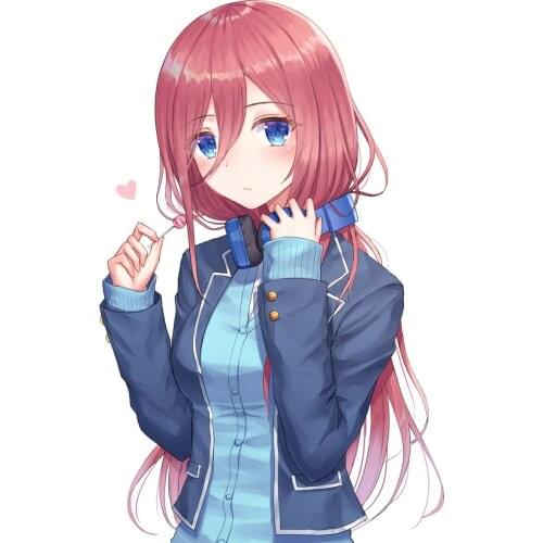 Fuzhen Boutique Decals Exterior Accessories Cute Girl Nakano Miku Stickers for The Quintessential Quintuplets Vinyl Car Decal