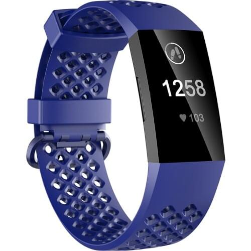 Honecumi Sporting Bands for Fitbit Charge 3 Band TPU Smart Watch Strap Replacement Accessories Wristband For Fitbit Charge 3