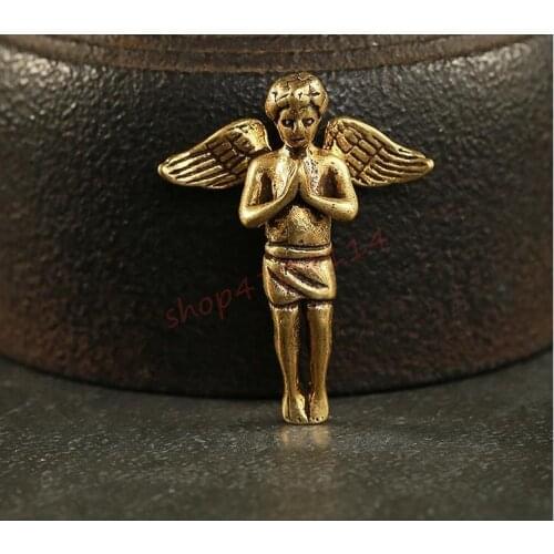 Brass, solid, small angel pendant / key chain pendant, exquisite crafts. Small Pendant