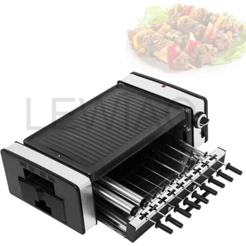 No-Smoke Barbecue Machine Household Electric Oven Barbecue Kebab Machine Korean Electric Skewer