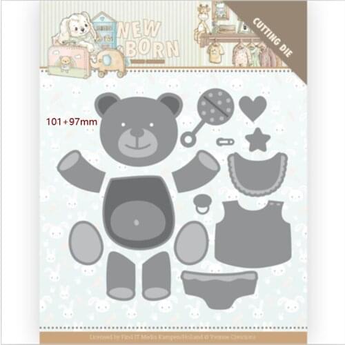 Metal Cutting Dies Little bear Scrapbooking Steel Craft Die Cut Embossing Paper Card Album