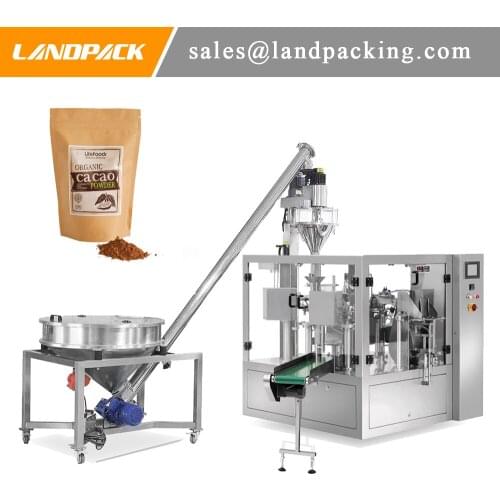 Multifunctional Automatic Cocoa Powder Stand Pouch Packing Machine Price Zipper Packing Machine Good Sealing