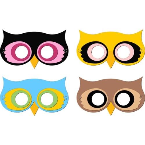 New Owl Mask Puzzle Wooden Die Scrapbooking C2928 Cutting Dies Multiple Sizes Compatible With Most Die Cutting Machines