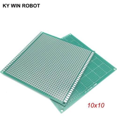 1pcs 10x10cm 100x100 mm Single Side Prototype PCB Universal Printed Circuit Board Protoboard For Arduino