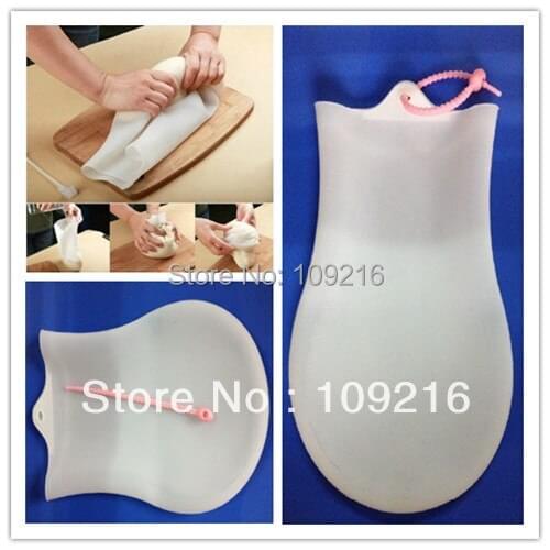 Wholesale!!1pcs Knead Dough Bag Green Good 100% Food Grade Silicone Practical Convenient Bakeware DIY Bag