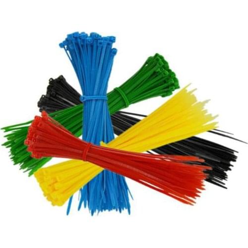 Wholesale 100PCS/bag 3*100mm width 2.5mm Colorful Factory Standard Self-locking Plastic Nylon Cable Ties,Wire Zip Tie