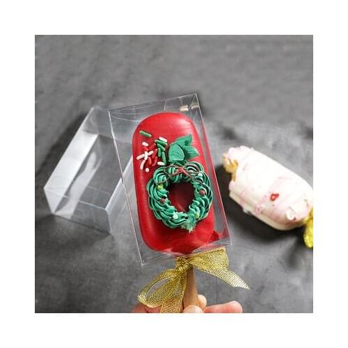 Transparent Popsicle Ice Cream Packing Box Ice Pop Package Bags Disposable Plastic Popsicle Package Bags Ice Cube Tray Box
