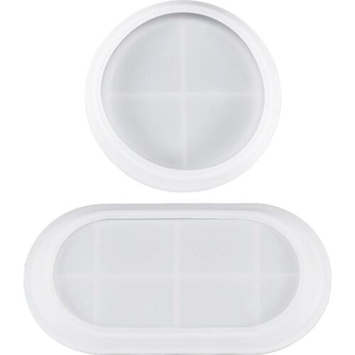 DIY Storage Box Jewelry Tray Casting Silicone Mould Crafts Dishes Plate Making Tool Crystal Epoxy Resin Mold