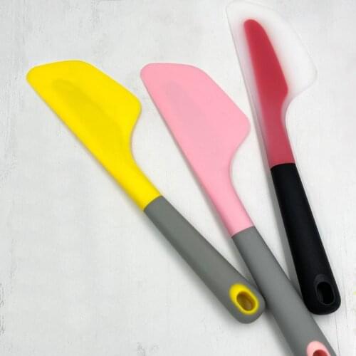 Food Grade Silicone Spatula Baking Cream Butter Scraper Dough Cutter Cake Knife Rubber Shovel Kitchen Pastry Baking Tool