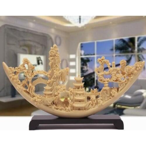 European-style home decoration resin handicraft office business opening gifts imitation ivory manufacturers direct selling