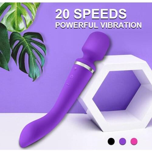 20 Speeds Powerful Dildos AV Vibrator Magic Wand Sex Toys for Women Adult Clit Clitoris Stimulator Intimate Goods for Adults
