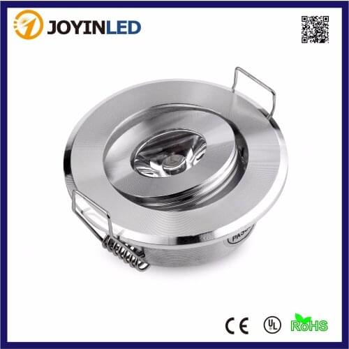 High quality Cabinet Lightings 1*3W High Power Bbrush Silver MINI LED Spotlight 3W