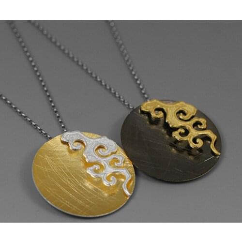 S.EAST SUN 925 sterling silver handmade fashion exquisite peace cloud Pendant Necklace, suitable for womens party gift jewelry