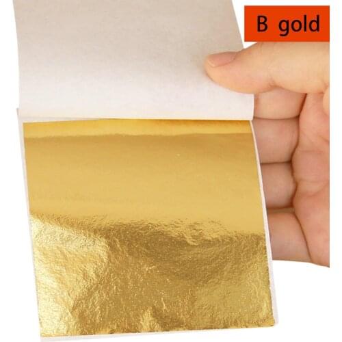 1pcs Gold Modeling Clay Imitation Gold Foil Craft Paper Gilding Sliver Copper DIY Crafting Decoration Modeling Slime Clay M0065