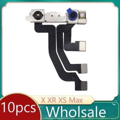 10pcs Small Front Camera For iPhone X XR XS Max Proximity Sensor Face Front Camera Flex Cable Phone Repair Parts