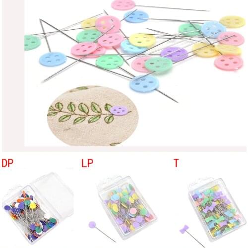 100 Pcs/Pack Bow Tie Button patchwork pins flower pin sewing pin Plum Shape Sewing accessories