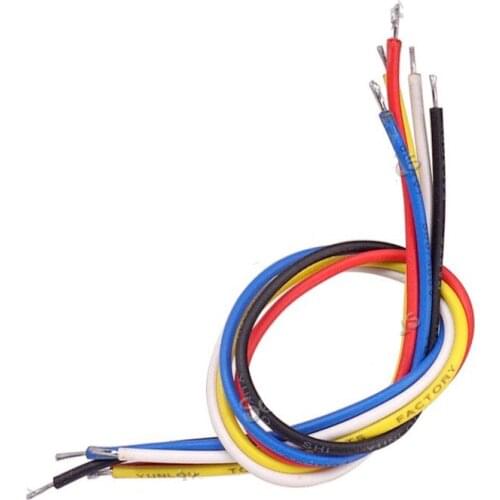 100Pcs 19CM 22AWG Copper Pickup Hookup Wire Lead Cable For Electric Guitar Bass 5 Colors guitar accessories