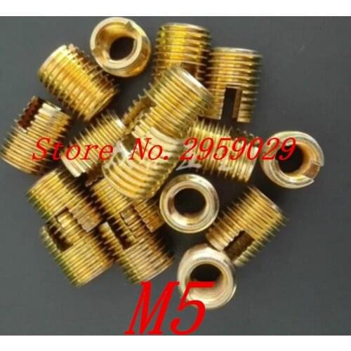 20pcs m5 302 Type Self Tapping insert/Self Tapping Screw Bushing steel with zinc