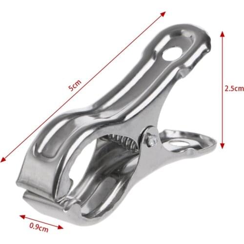 20 Pcs Stainless Steel Clothes Pegs Hanging Pins Laundry Windproof Clips GXMA