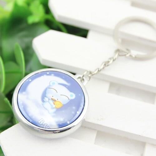 500pcs/PKG 37mm key ring button badge material keychain button badge blanks material Double side printing button badge keychain