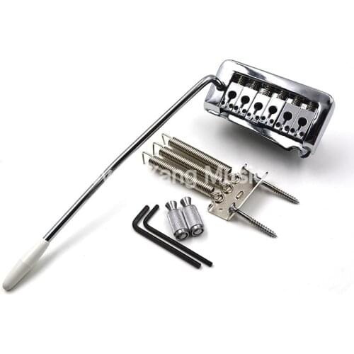 Niko Chrome 2 Stud Fixed Electric Guitar Bridge Tremolo Bridge System For Fender Strat Style Electric Guitar Free Shipping